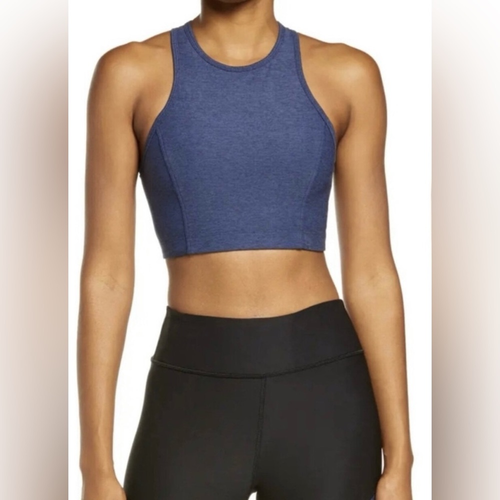 NWOT outdoor voices Athena crop, navy blue, XS